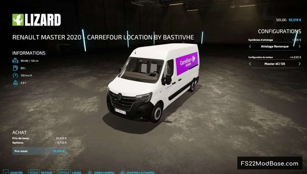 Renault Master 2020 Carrefour Location by Basti1vhe