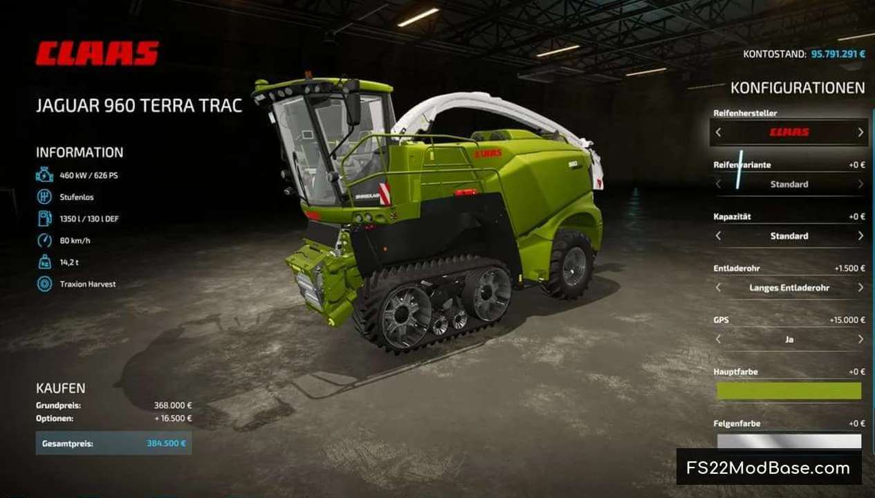 Claas Jaguar 960 Terra Trac