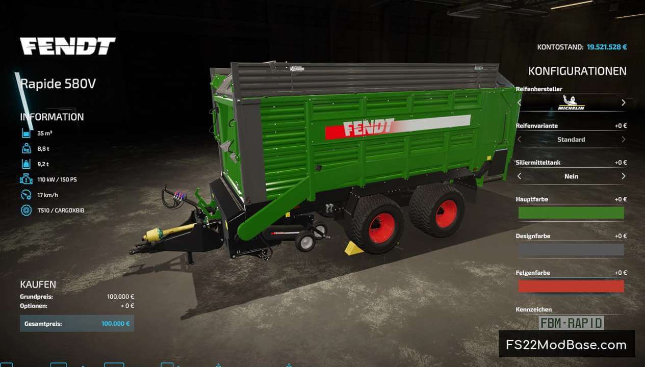 Fendt Rapide 580V