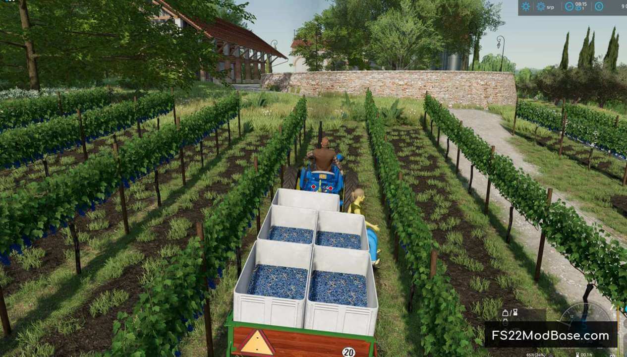 Hand Vine Harvest Trailer