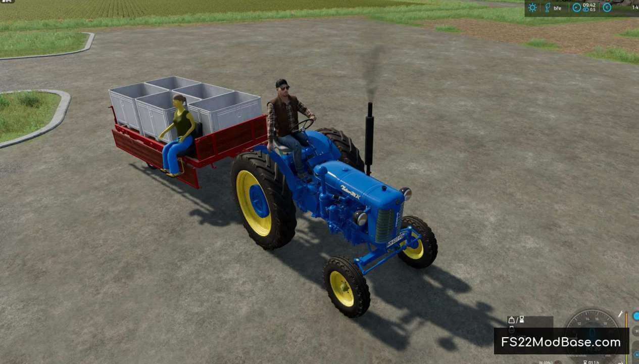 Hand Vine Harvest Trailer