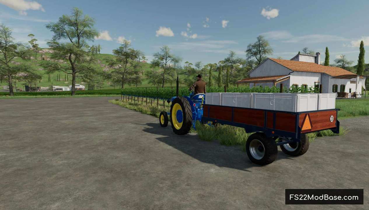 Hand Vine Harvest Trailer