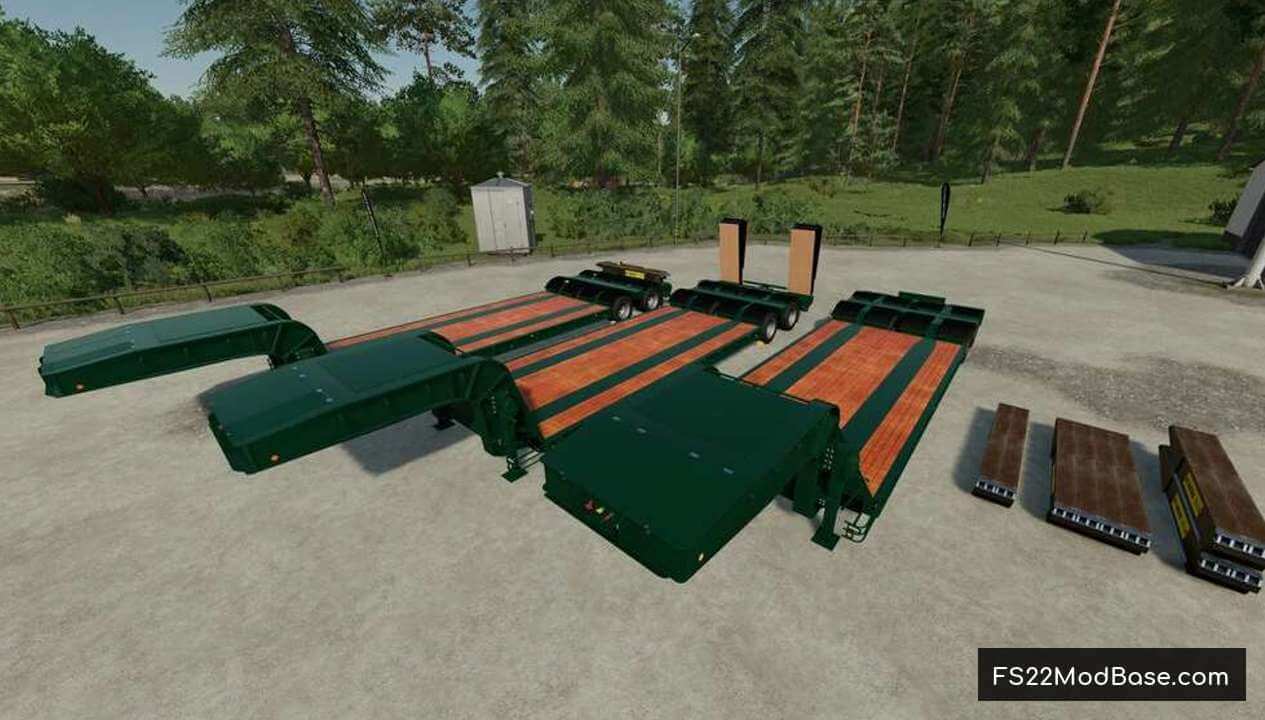 Lowloader With 16 Wheels