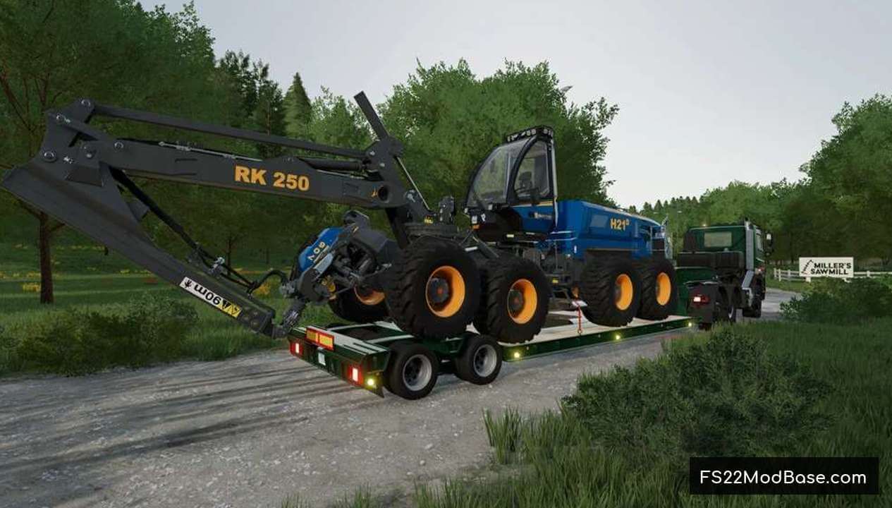 Lowloader With 16 Wheels