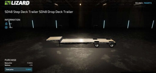 SD48 Step Deck Trailer