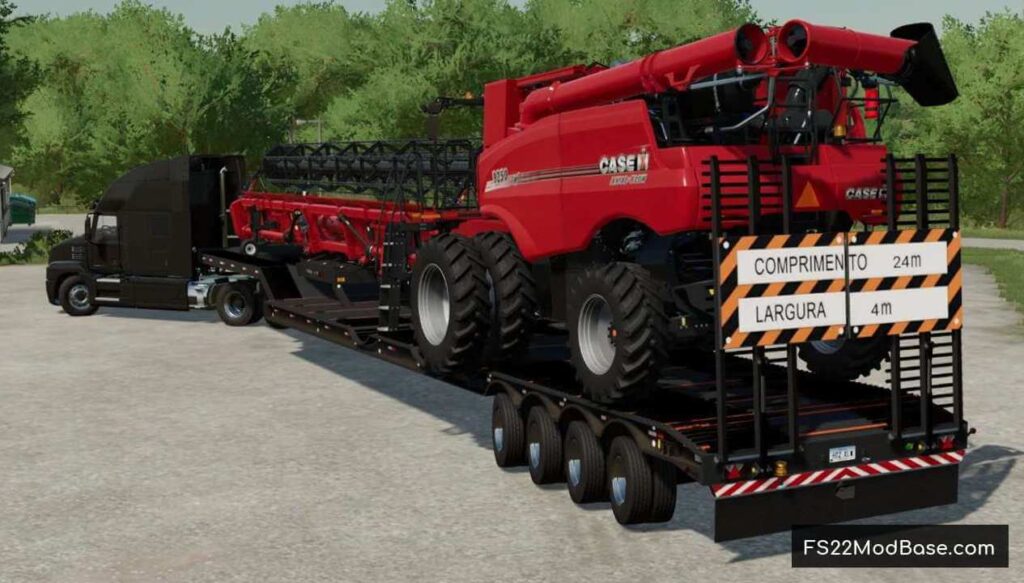 Transport Trailer 25m Farming Simulator 22 Mod Ls22 Mod Fs22 Mod 9440