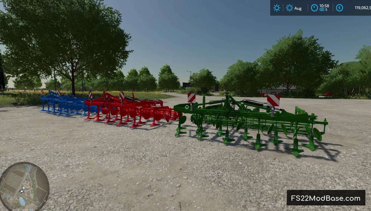 Cultivator with plow function