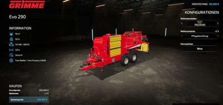 Grimme Evo 290