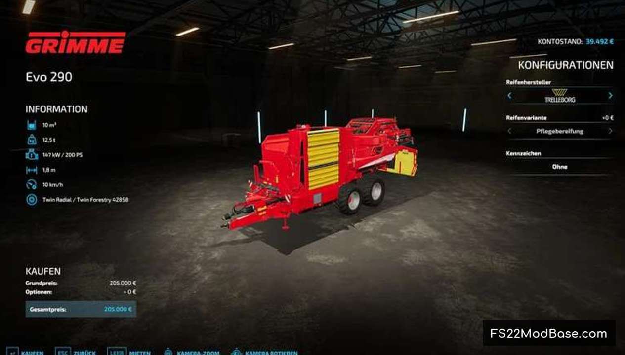 Grimme Evo 290