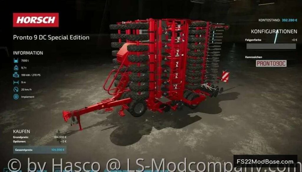 Horsch Pronto 9dc Special Edition Farming Simulator 22 Mod Ls22 Mod Fs22 Mod 7800