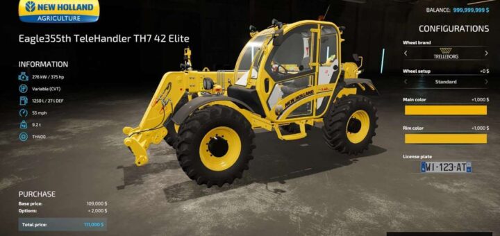 TeleHandler TH7 42 Elite