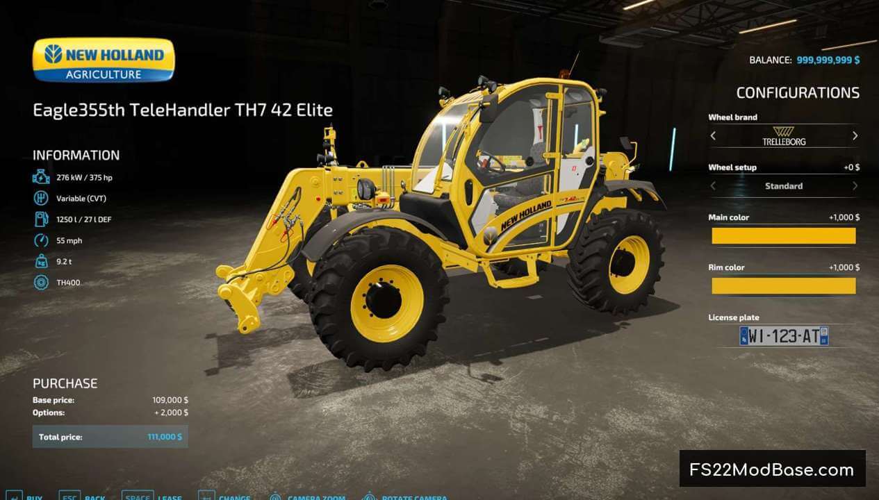 TeleHandler TH7 42 Elite