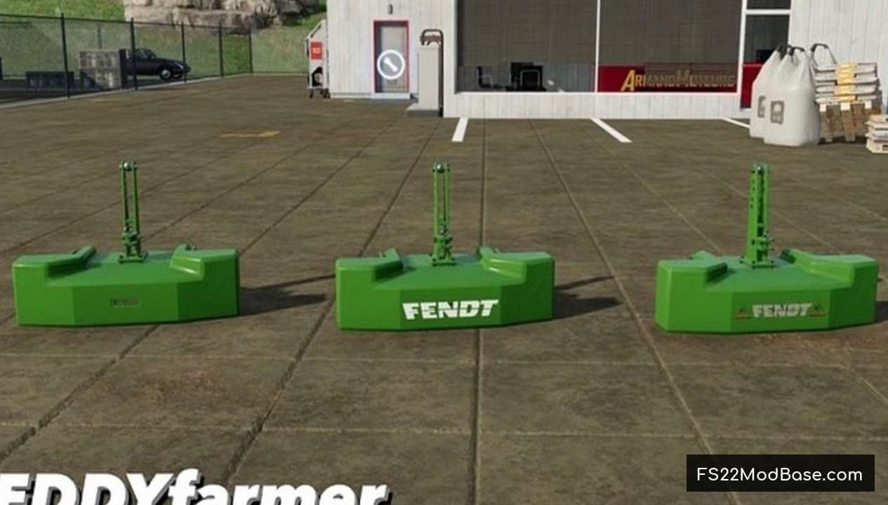 Masse Fendt 2500kg EDDYfarmer