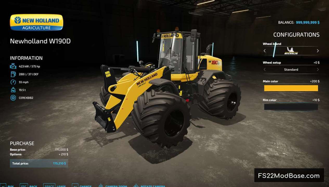 New Holland WheelLoader W190D VE